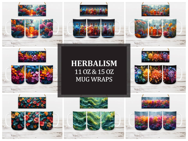 Herbalism 1 Mug Wrap - CraftNest - Digital Crafting and Art