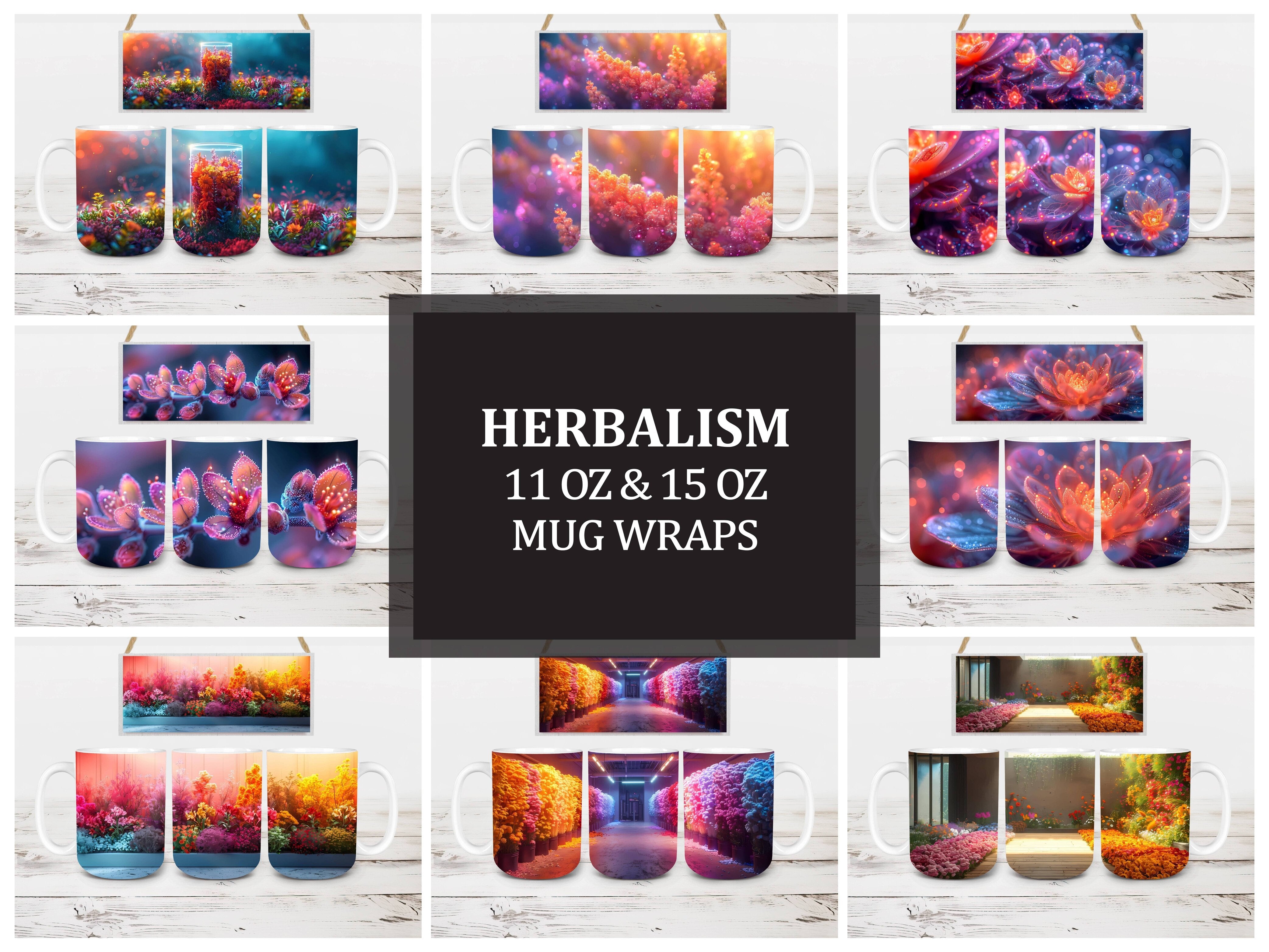 Herbalism 2 Mug Wrap - CraftNest - Digital Crafting and Art