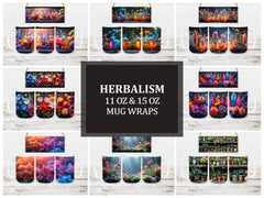 Herbalism 3 Mug Wrap - CraftNest - Digital Crafting and Art