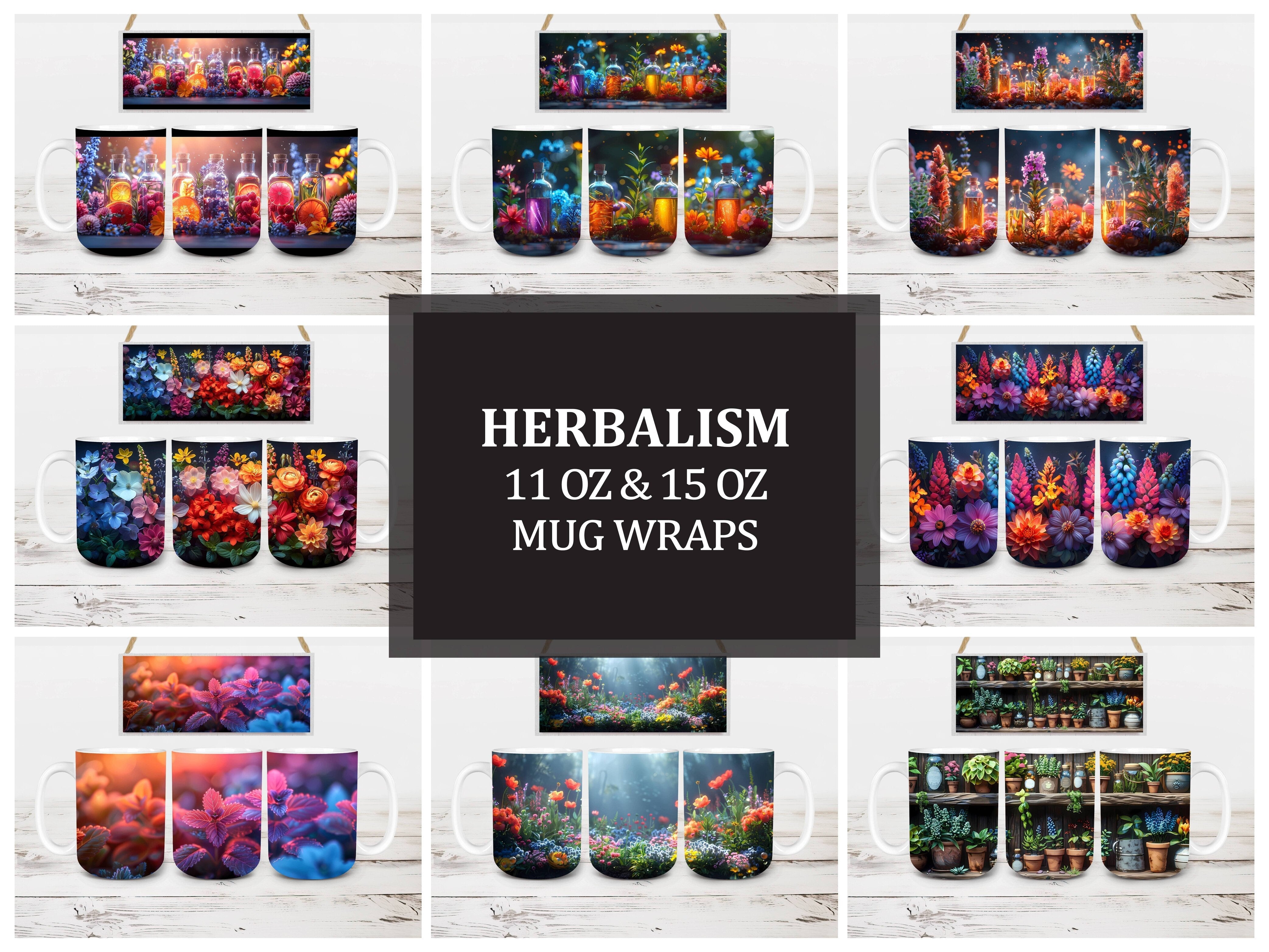 Herbalism 3 Mug Wrap - CraftNest - Digital Crafting and Art