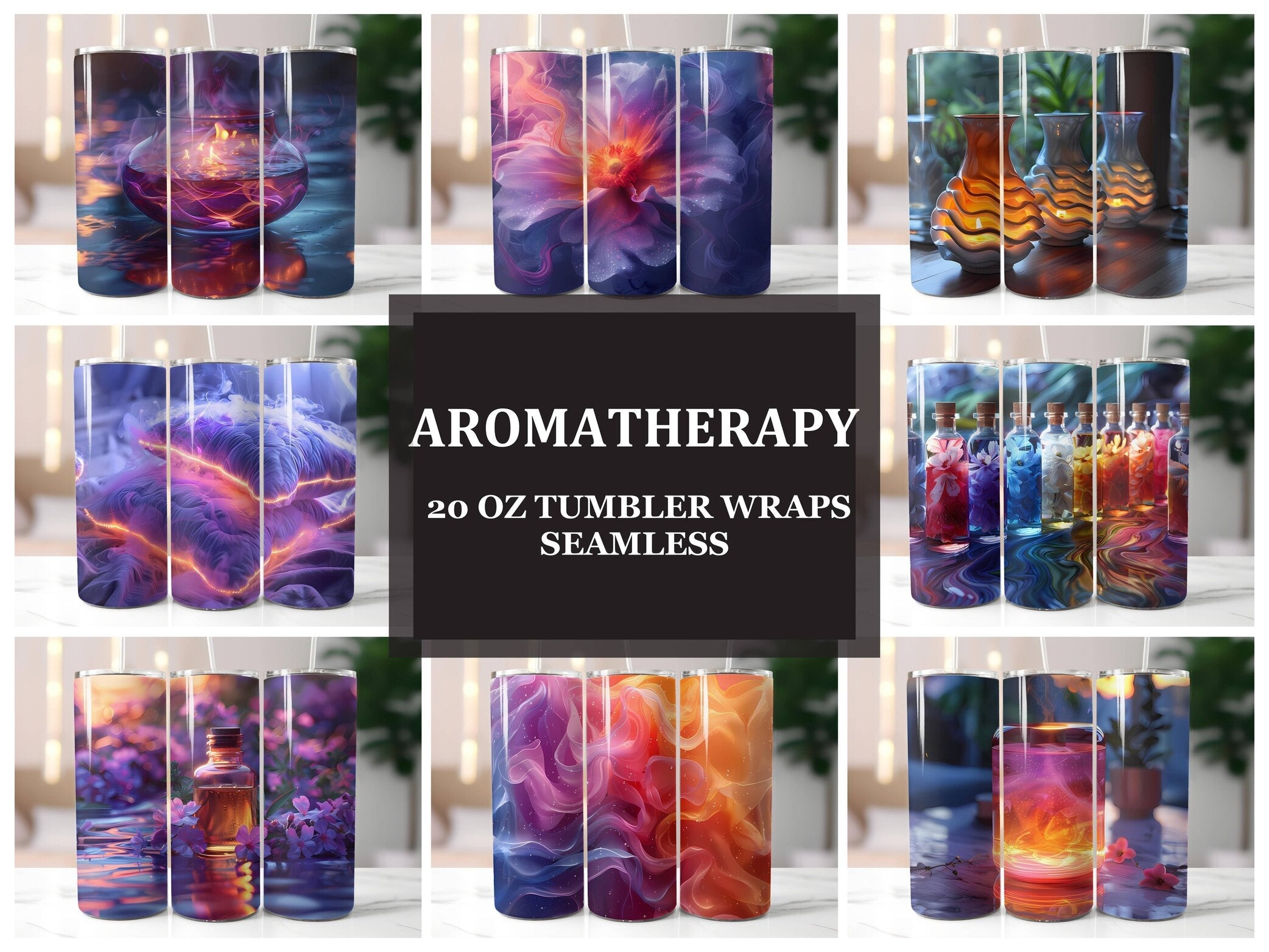 Aromatherapy 6 Tumbler Wrap - CraftNest - Digital Crafting and Art