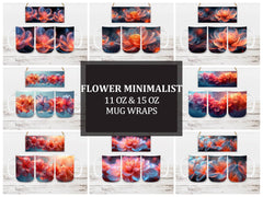 Flower Minimalist 1 Mug Wrap - CraftNest