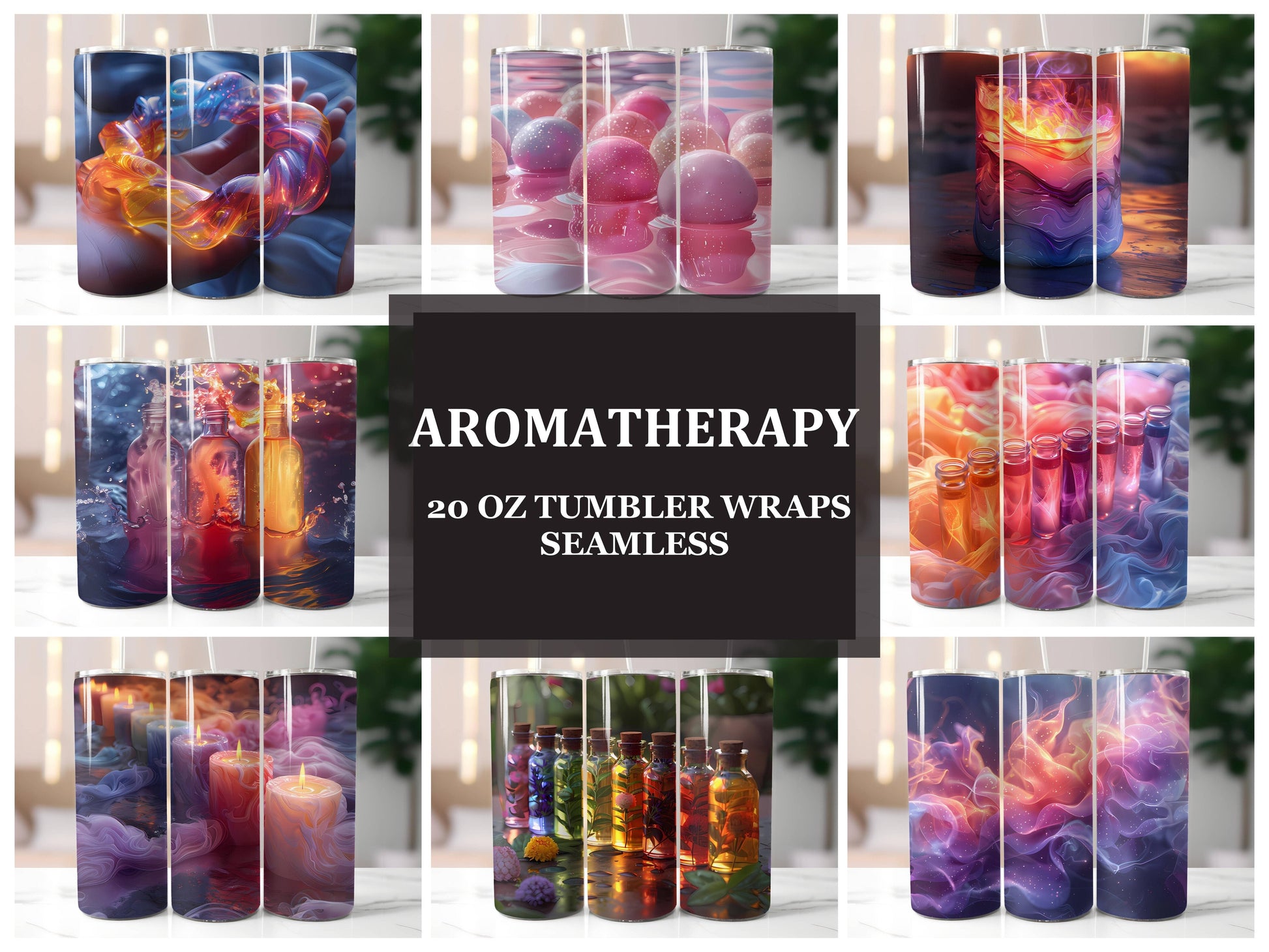 Aromatherapy 7 Tumbler Wrap - CraftNest - Digital Crafting and Art