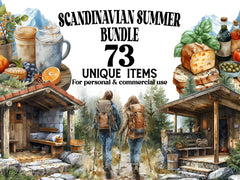 Scandinavian Summer Clipart - CraftNest - Digital Crafting and Art
