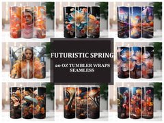 Futuristic Spring 1 Tumbler Wrap - CraftNest