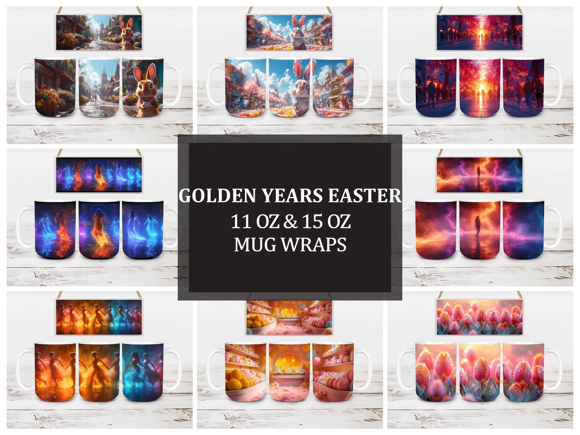Golden Years 5 Mug Wrap - CraftNest