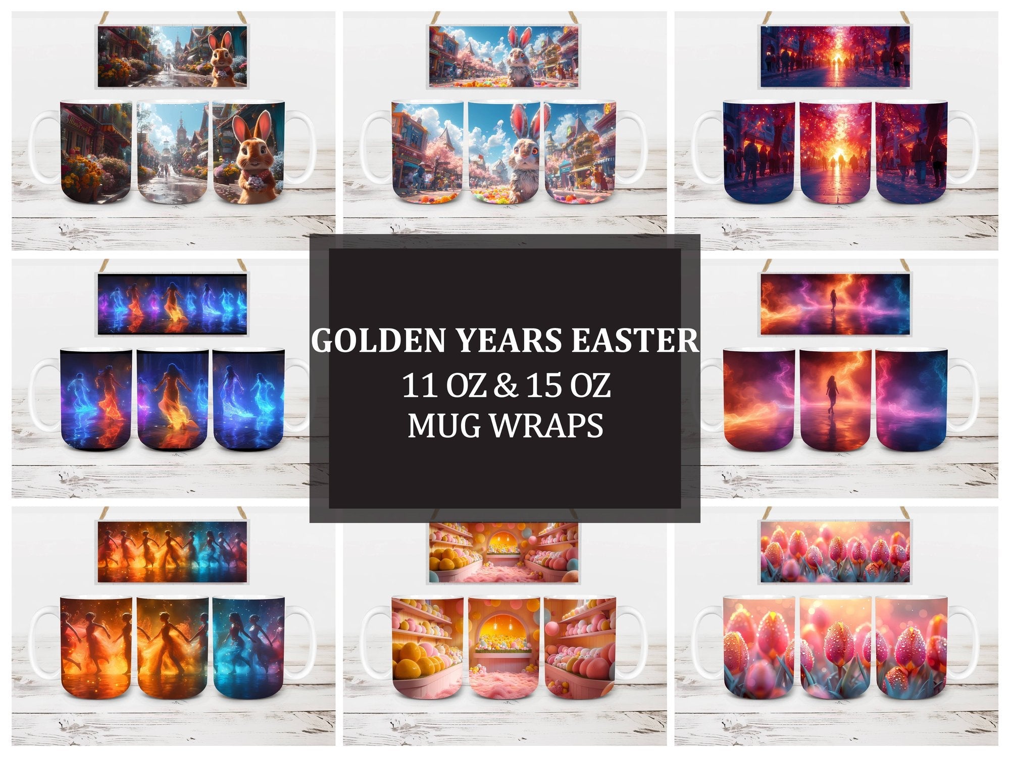 Golden Years 5 Mug Wrap - CraftNest