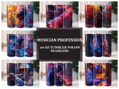 Musician Profession 5 Tumbler Wrap - CraftNest - Digital Crafting and Art
