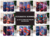 Futuristic Summer 4 Tumbler Wrap