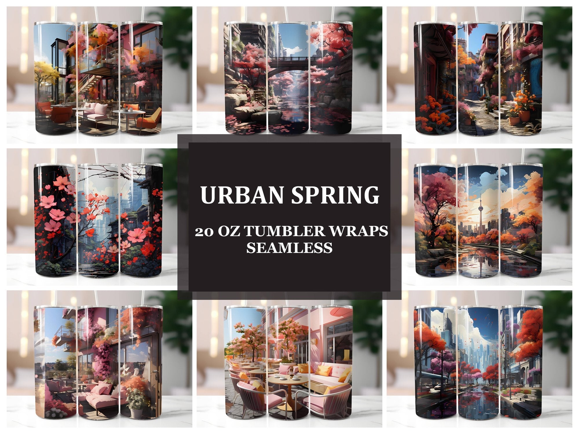 Urban Spring 3 Tumbler Wrap - CraftNest