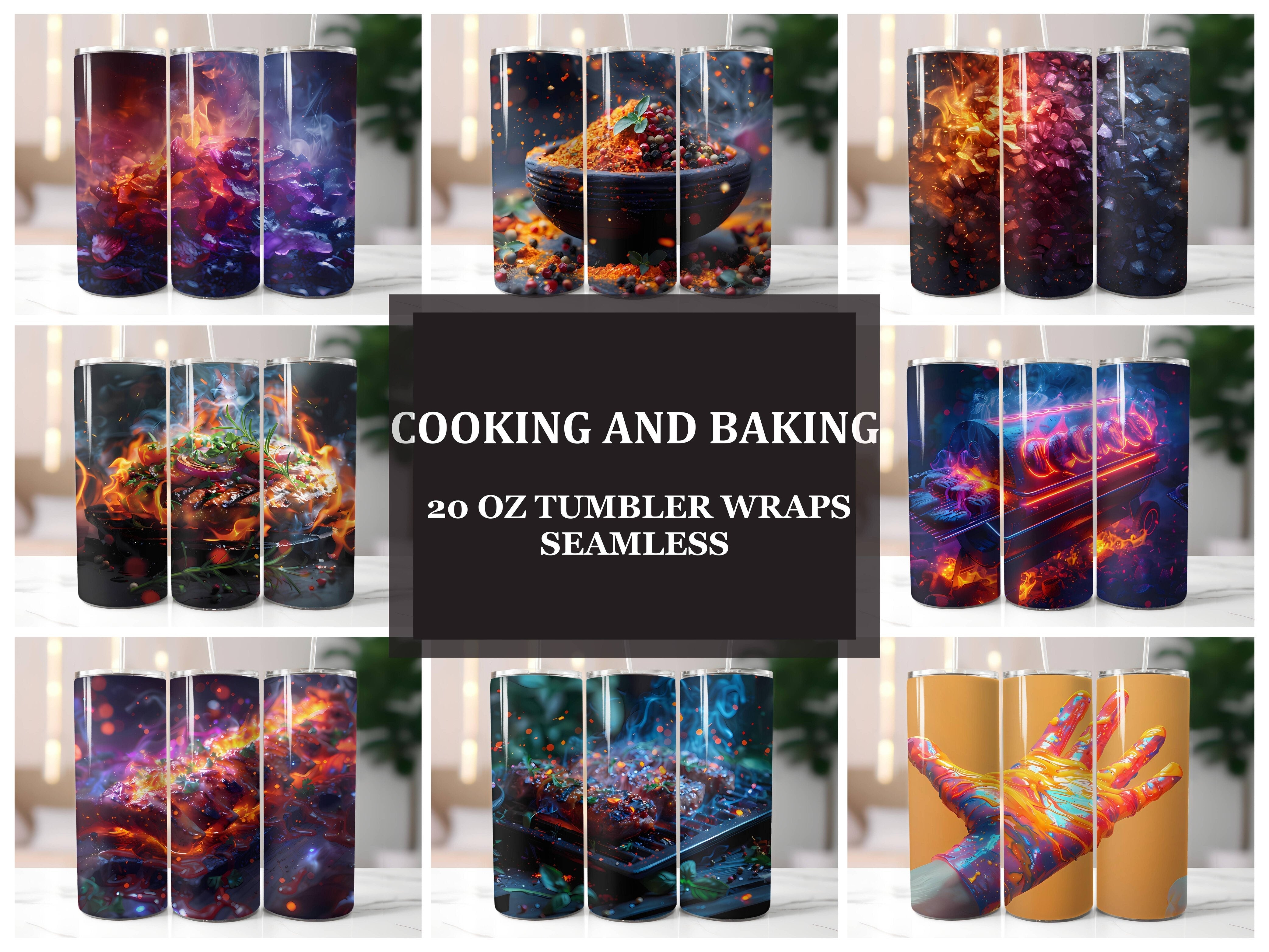 Cooking and Baking 4 Tumbler Wrap - CraftNest - Digital Crafting and Art