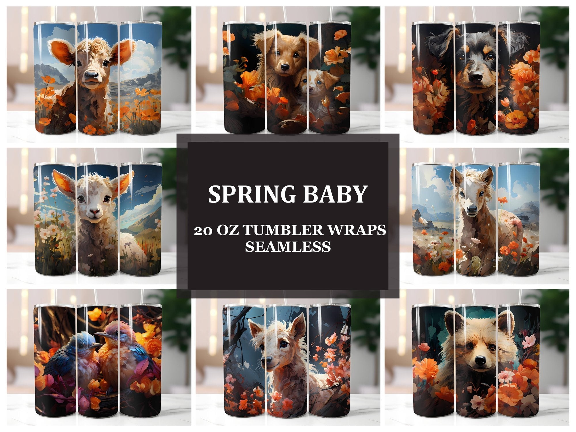 Spring Baby 3 Tumbler Wrap - CraftNest