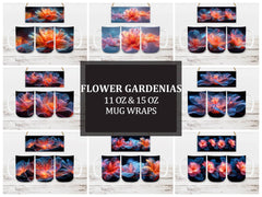 Flower Gardenias 5 Mug Wrap - CraftNest