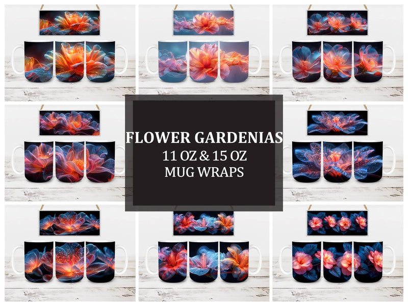 Flower Gardenias 5 Mug Wrap - CraftNest