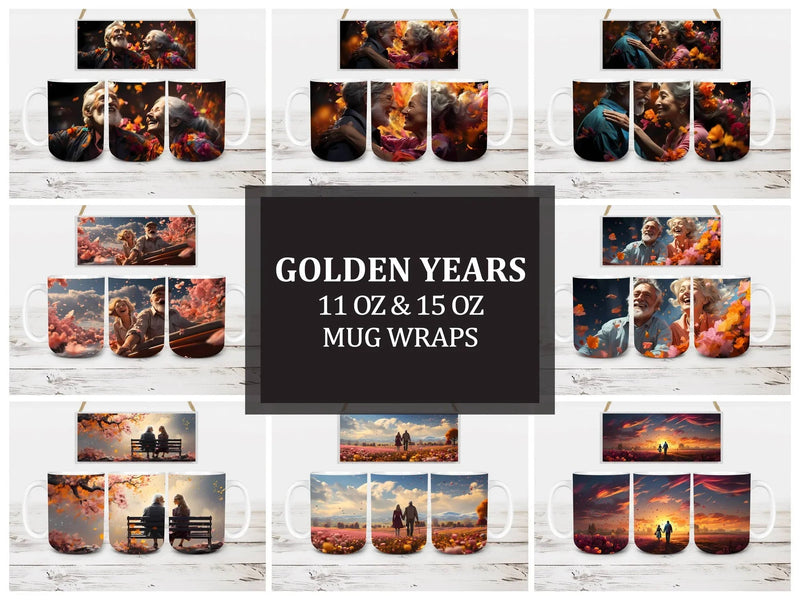 Golden Years 1 Mug Wrap - CraftNest