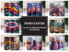Boho Easter 2 Tumbler Wrap - CraftNest