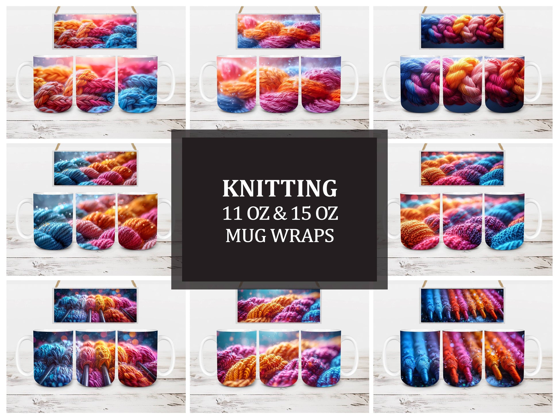 Knitting 1 Mug Wrap - CraftNest - Digital Crafting and Art
