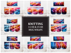 Knitting 1 Mug Wrap - CraftNest - Digital Crafting and Art
