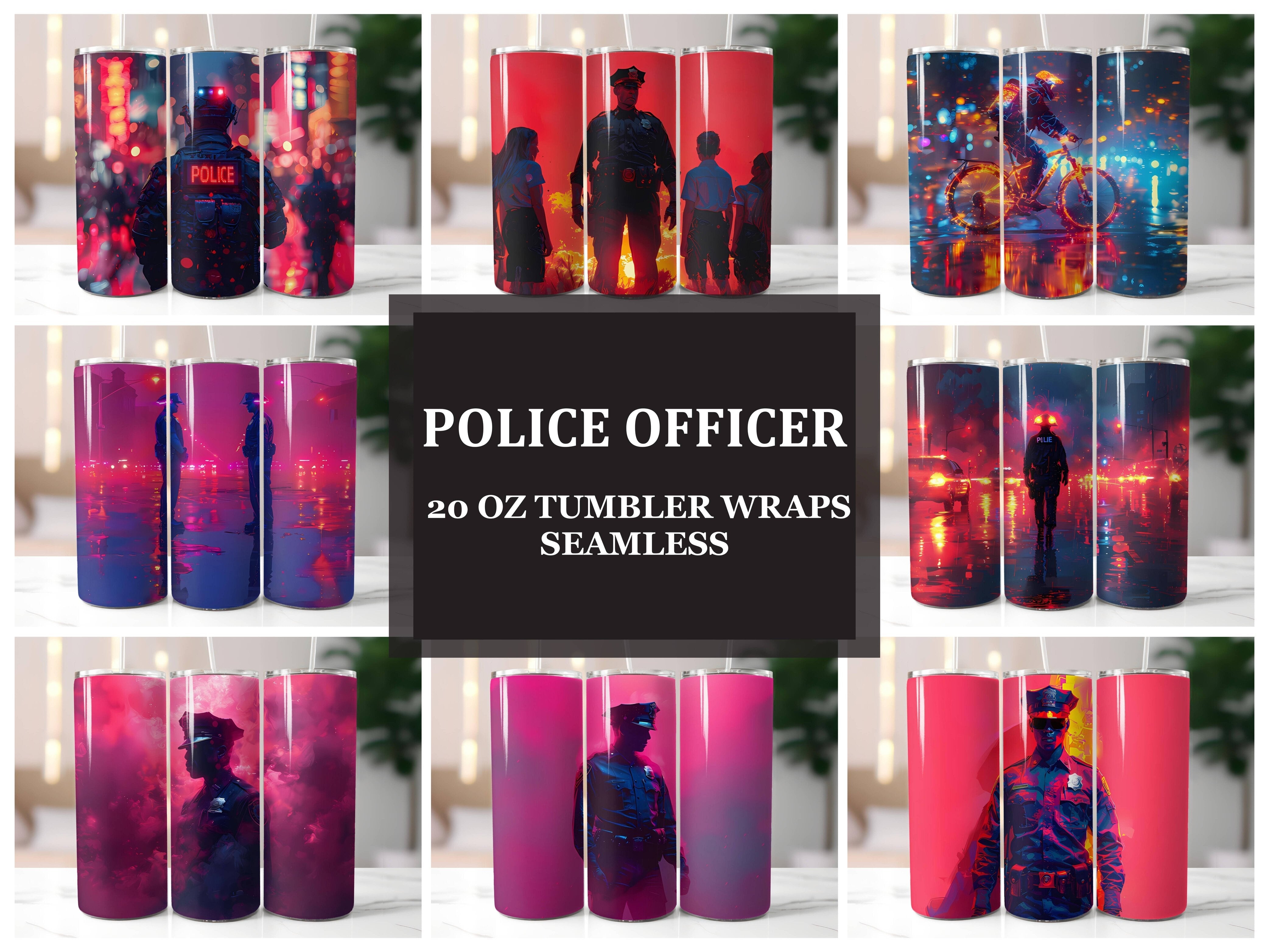 Police Officer 4 Tumbler Wrap - CraftNest - Digital Crafting and Art
