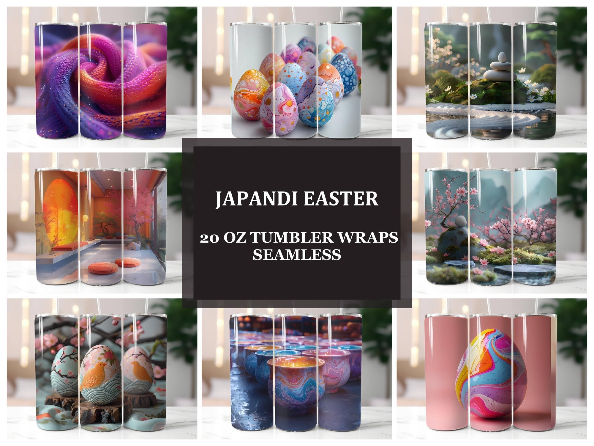 Japandi Easter 1 Tumbler Wrap - CraftNest