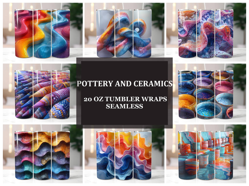 Pottery and Ceramics 5 Tumbler Wrap - CraftNest - Digital Crafting and Art