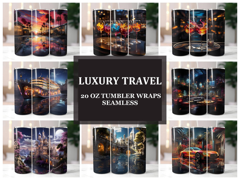 Luxury Travel 3 Tumbler Wrap - CraftNest
