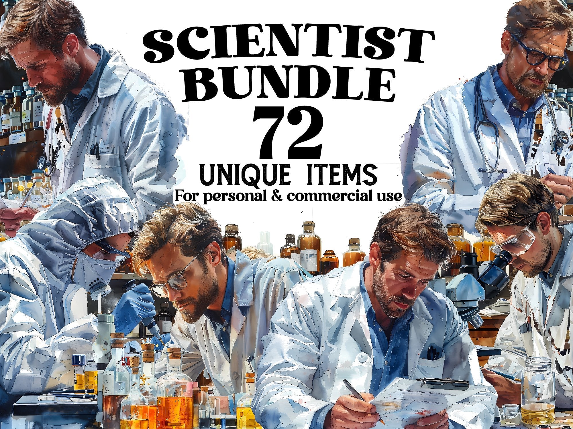 Scientist Clipart - CraftNest - Digital Crafting and Art