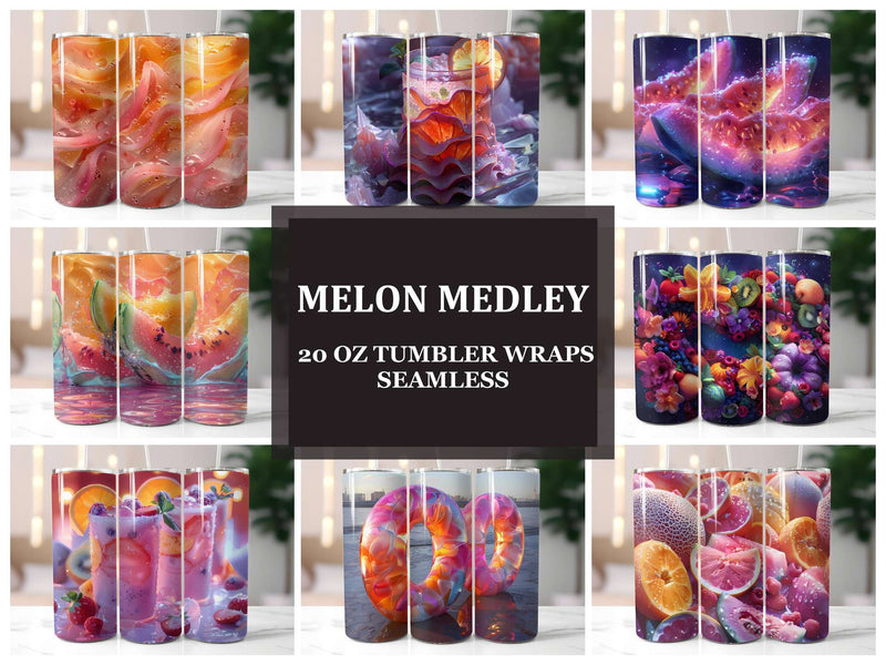 Melon Melody 3 Tumbler Wrap - CraftNest - Digital Crafting and Art
