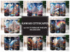 Kawaii Cityscapes 1 Tumbler Wrap