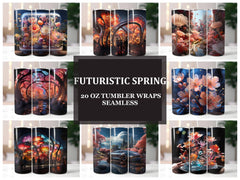 Futuristic Spring 2 Tumbler Wrap - CraftNest