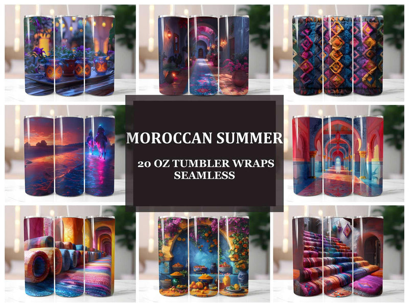 Moroccan Summer 3 Tumbler Wrap - CraftNest - Digital Crafting and Art