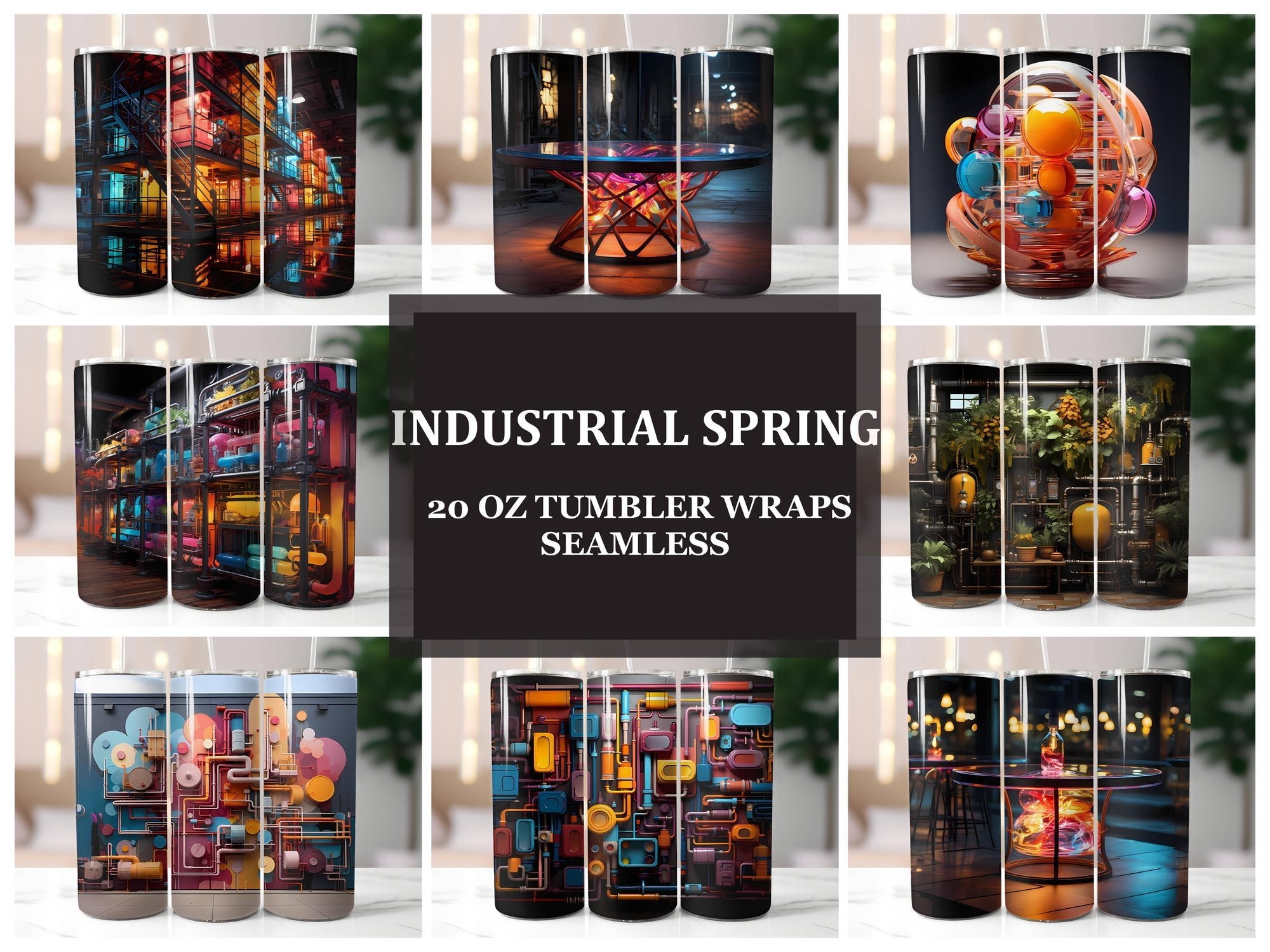 Industrial Spring 5 Tumbler Wrap - CraftNest