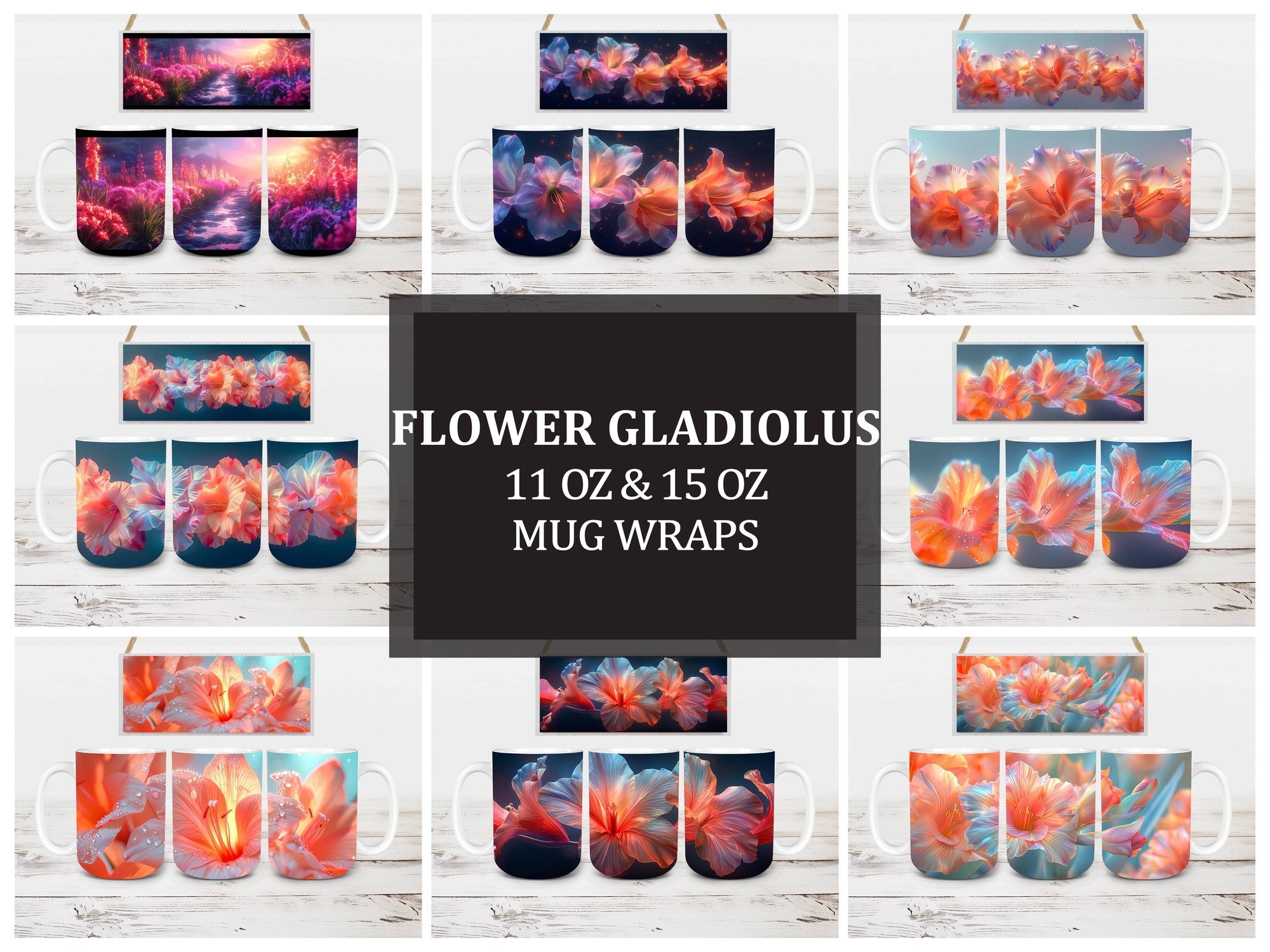 Flower Gladiolus 4 Mug Wrap - CraftNest