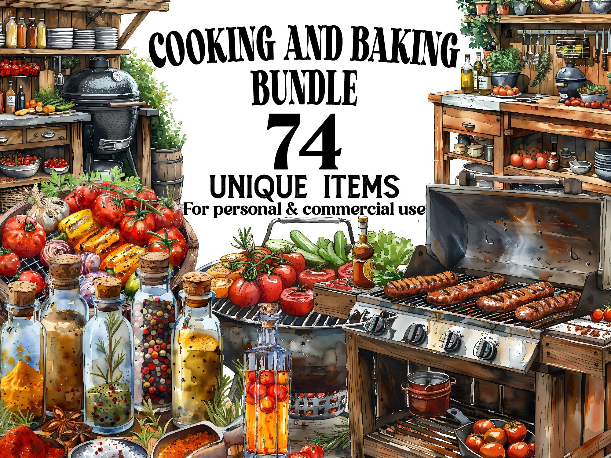 Cooking and Baking Clipart - CraftNest - Digital Crafting and Art