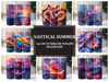 Nautical Summer 5 Tumbler Wrap