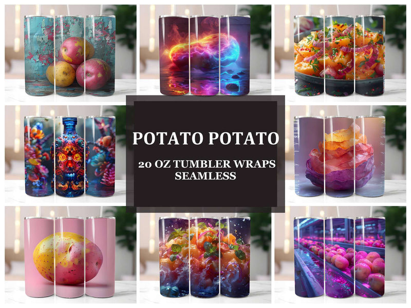 Potato 9 Tumbler Wrap - CraftNest - Digital Crafting and Art
