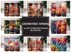 Geometric Spring 6 Tumbler Wrap - CraftNest