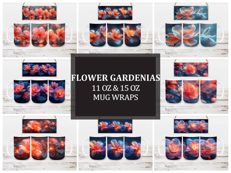 Flower Gardenias 1 Mug Wrap - CraftNest
