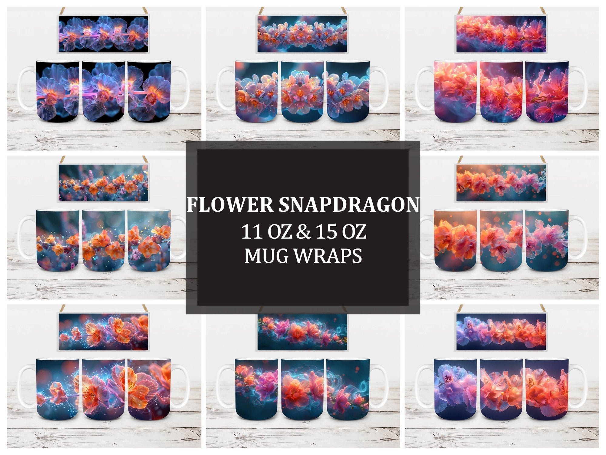 Flower Snapdragon 2 Mug Wrap - CraftNest
