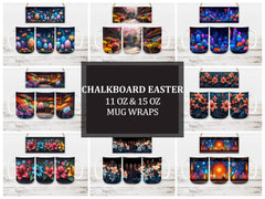 Chalkboard Easter 2 Mug Wrap - CraftNest