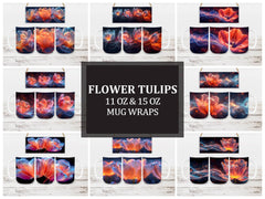 Flower Tulips 6 Mug Wrap - CraftNest