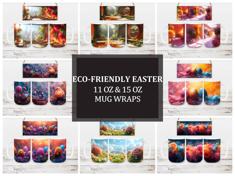 Eco-Friendly Easter 3 Mug Wrap - CraftNest