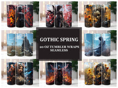 Gothic Spring 2 Tumbler Wrap - CraftNest