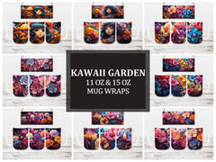 Kawaii Garden 9 Mug Wrap - CraftNest