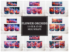 Flower Orchids 7 Mug Wrap - CraftNest