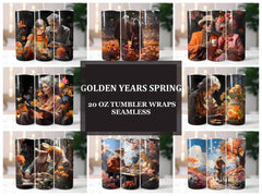 Golden Years Spring 3 Tumbler Wrap - CraftNest