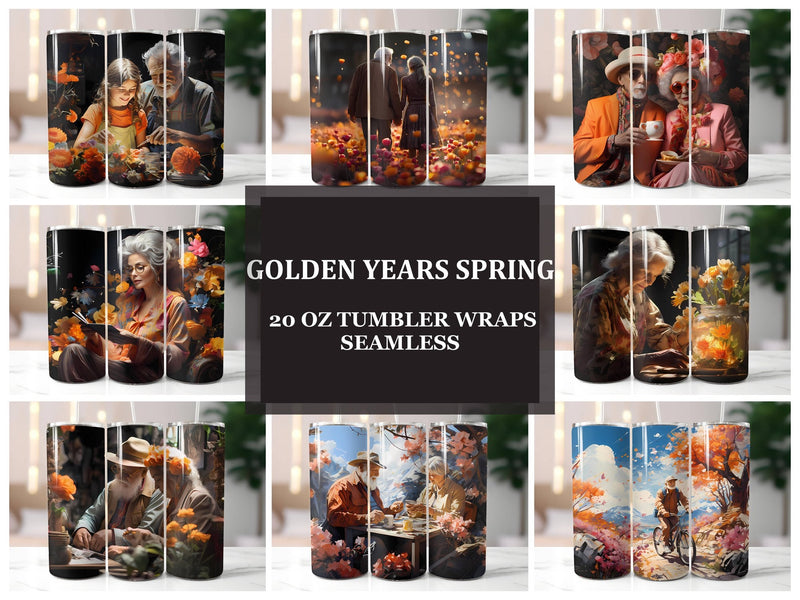 Golden Years Spring 3 Tumbler Wrap - CraftNest