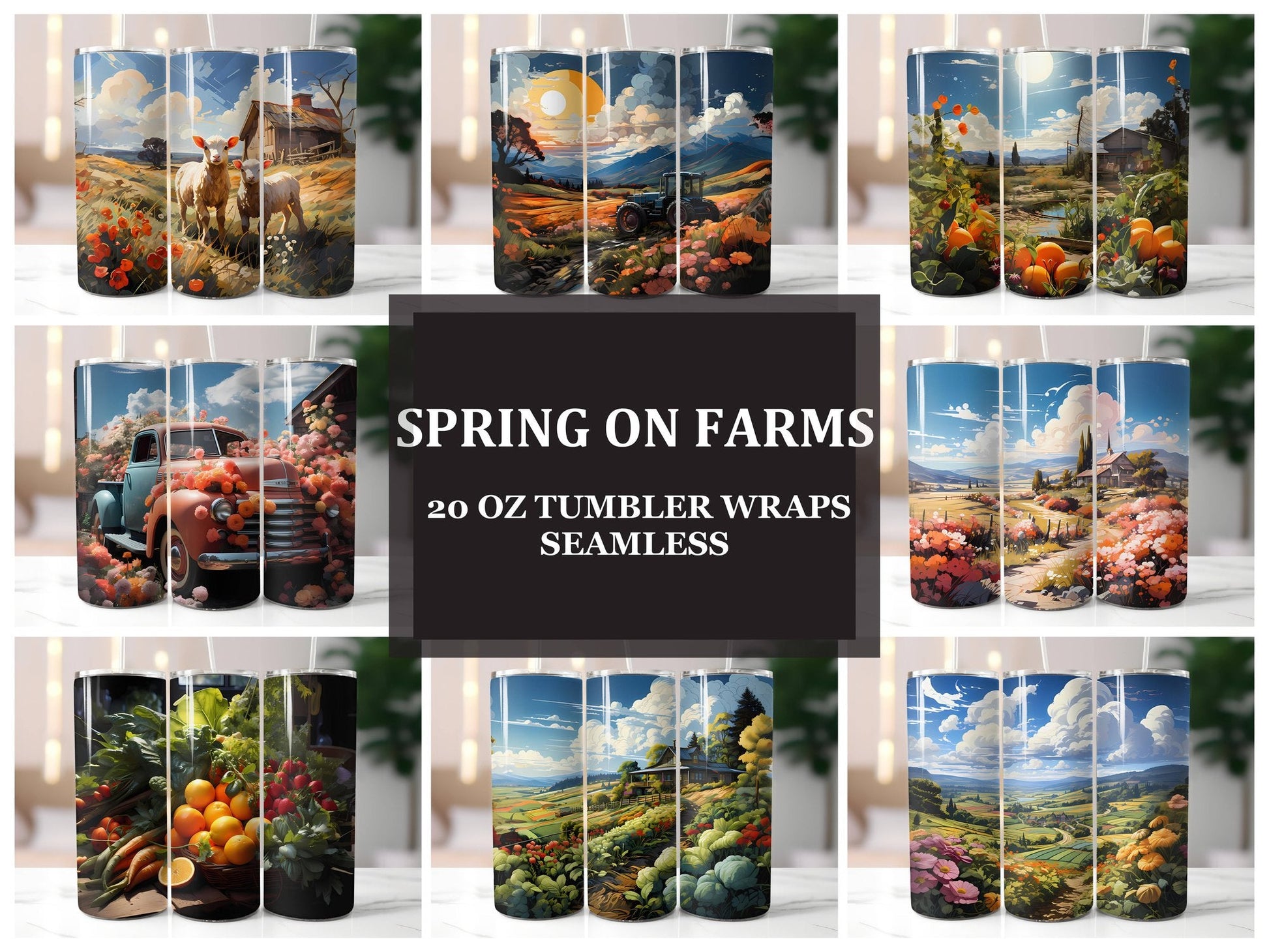 Spring on 4 Tumbler Wrap - CraftNest