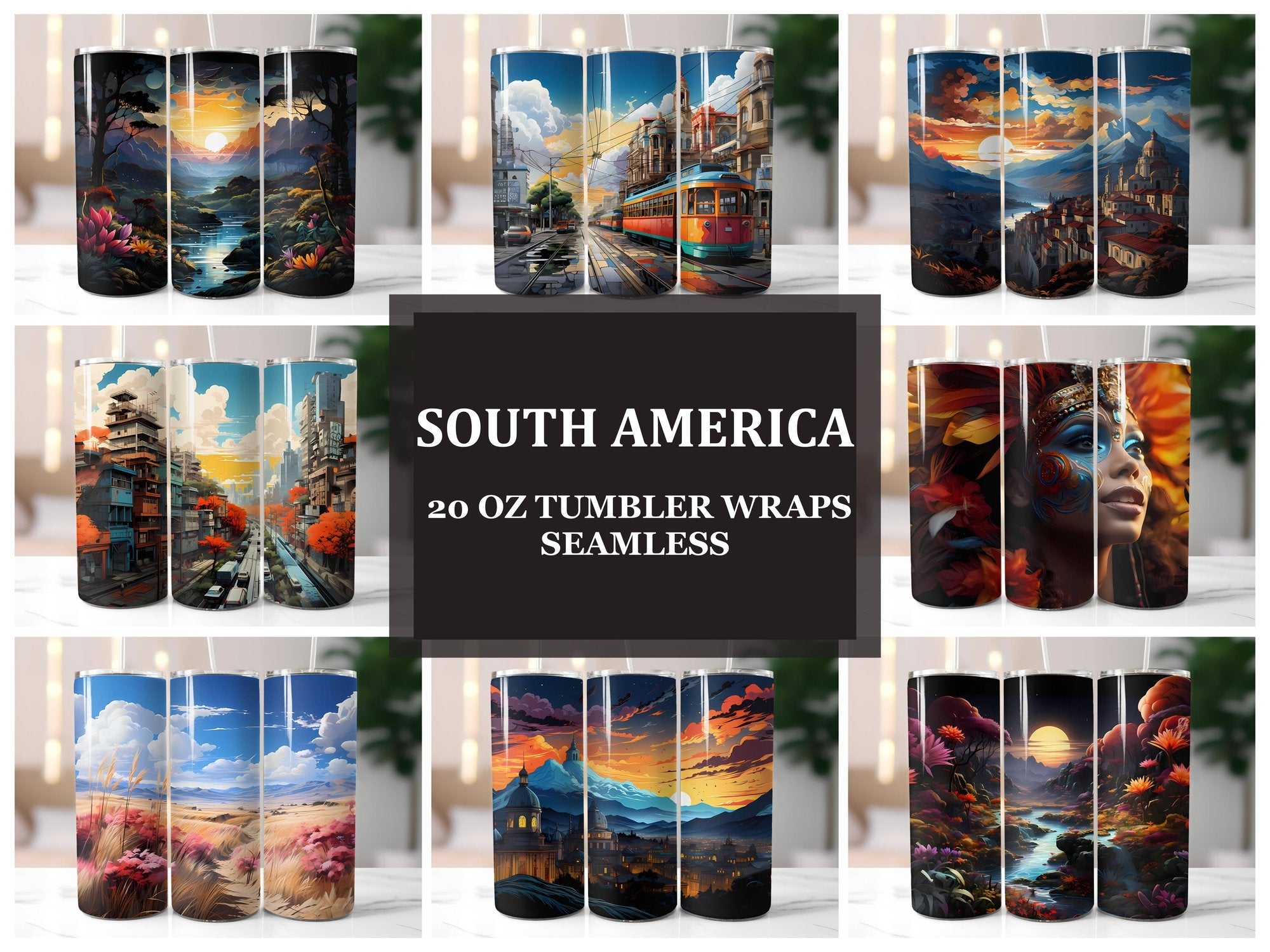 South America 6 Tumbler Wrap - CraftNest