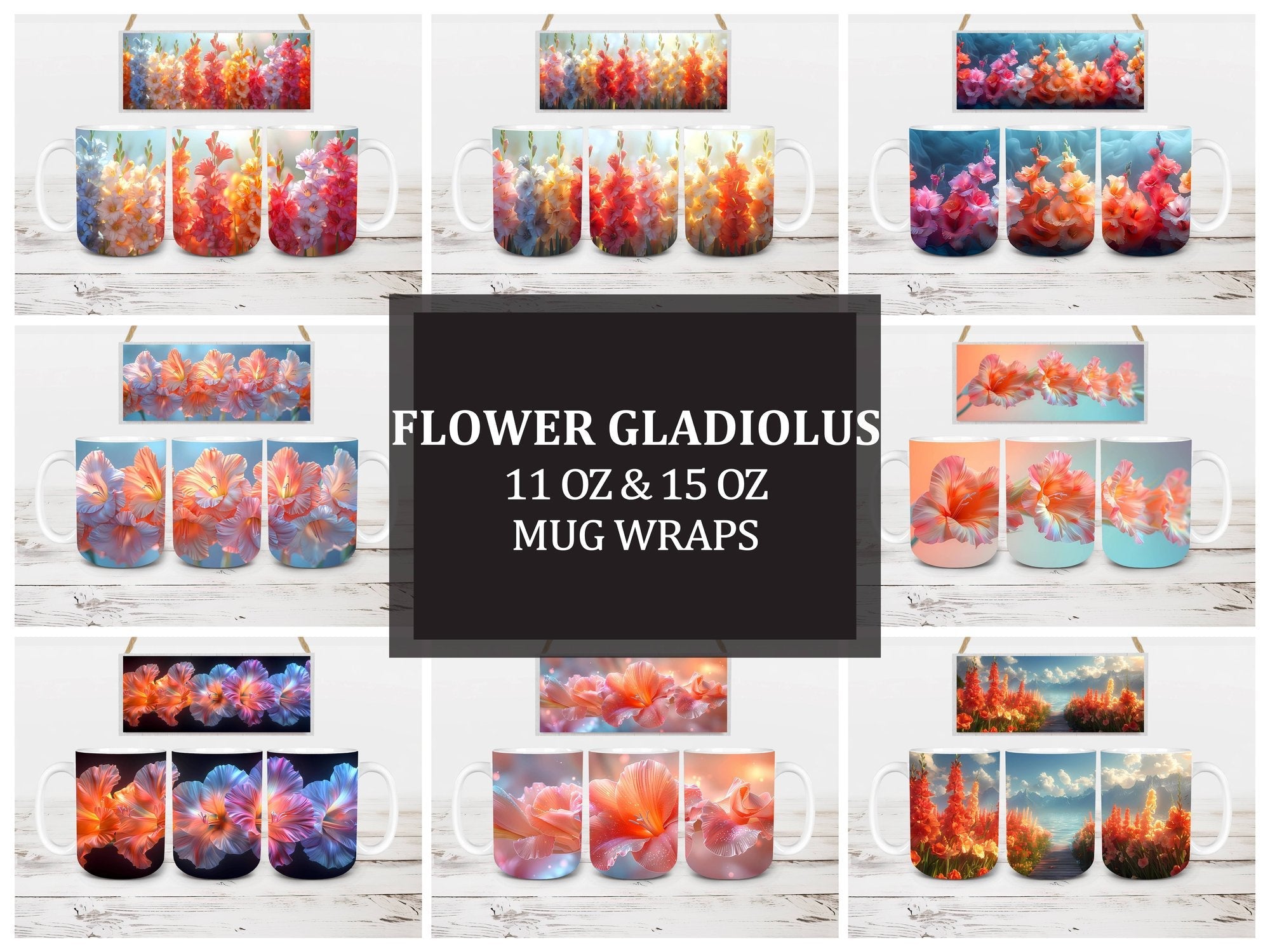 Flower Gladiolus 3 Mug Wrap - CraftNest